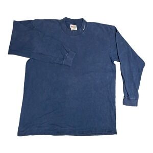 Vintage Nike Swoosh 90s Men's Size XL Long Sleeve Shirt Collar  Faded Distressed